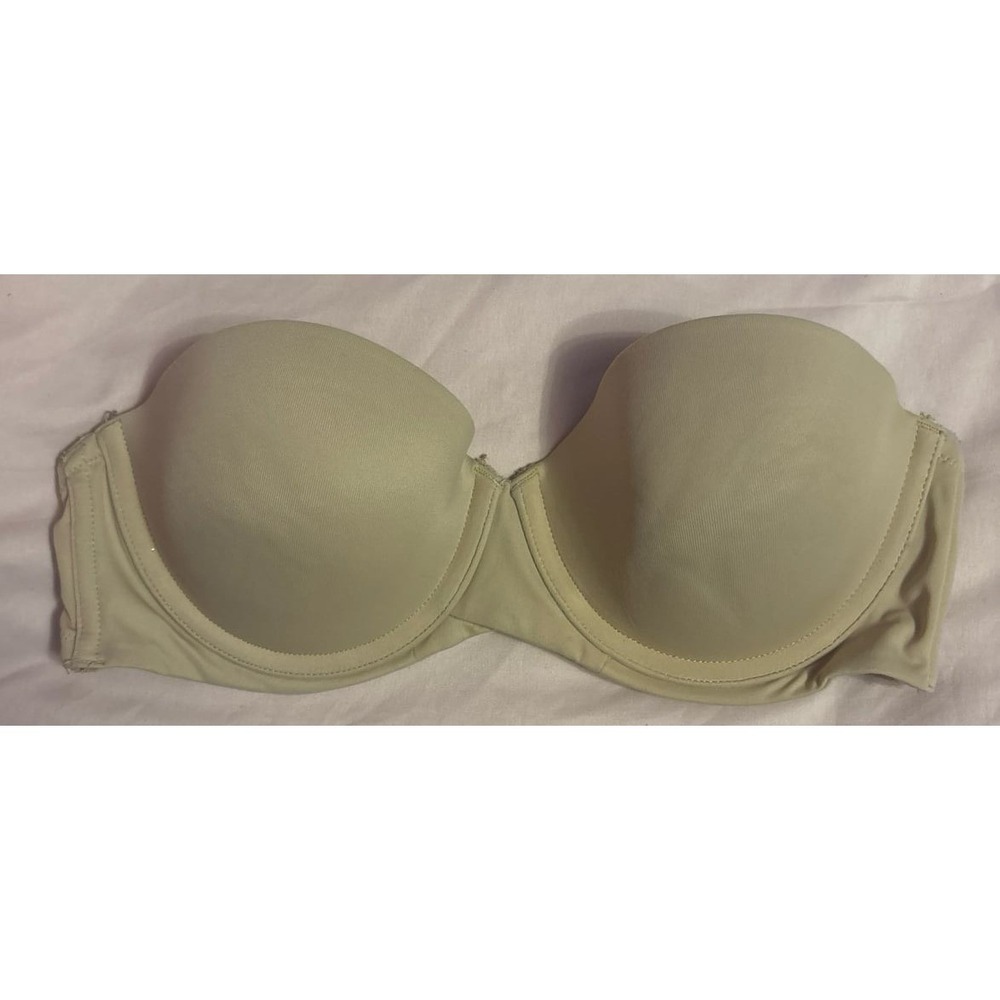 Maidenform Self Expressions‎ Beige Stay Put Strapless Push-up Bra, 34B
